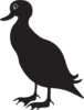 Black Duck Silhouette Clip Art